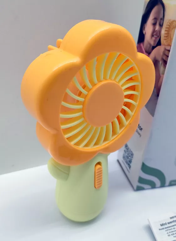 MINI WENTYLATOR BEZPRZEWODOWY HUSLOG KIWATEK POMARAŃCZOWY