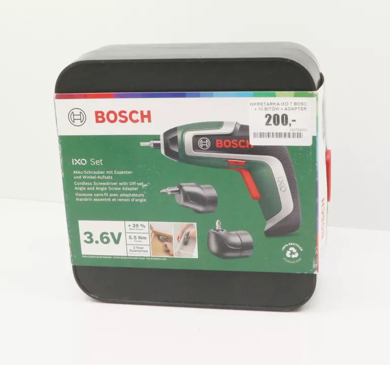WKRĘTARKA BOSCH ZASILANIE AKUMULATOROWE 3,6 V 06039E0001