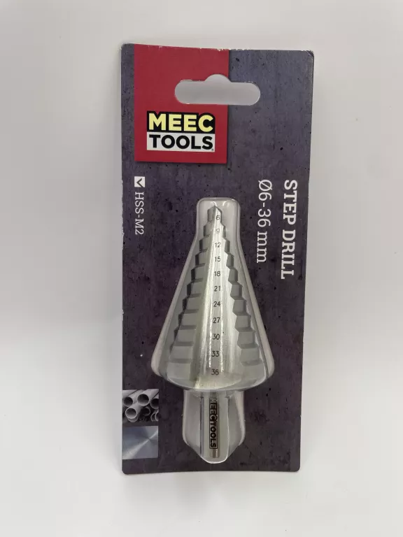 WIERTŁO STOPNIOWE STOŻKOWE O6-36MM DO BLACHY MEEC TOOLS