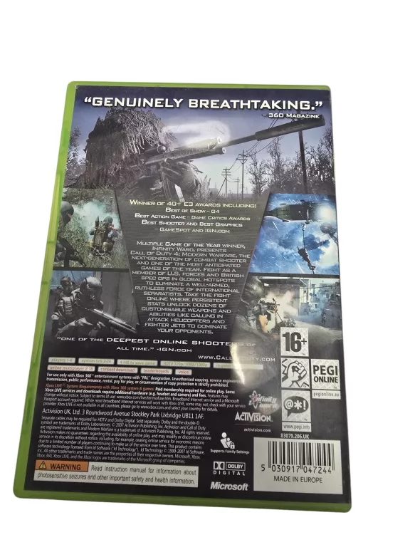 GRA CALL OF DUTY MODERN WARFARE 4 XBOX 360