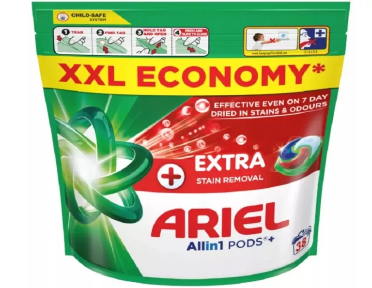 ARIEL EXTRA CLEAN ALLIN1 +, KAPSUŁKI DO PRANIA, 38 SZT