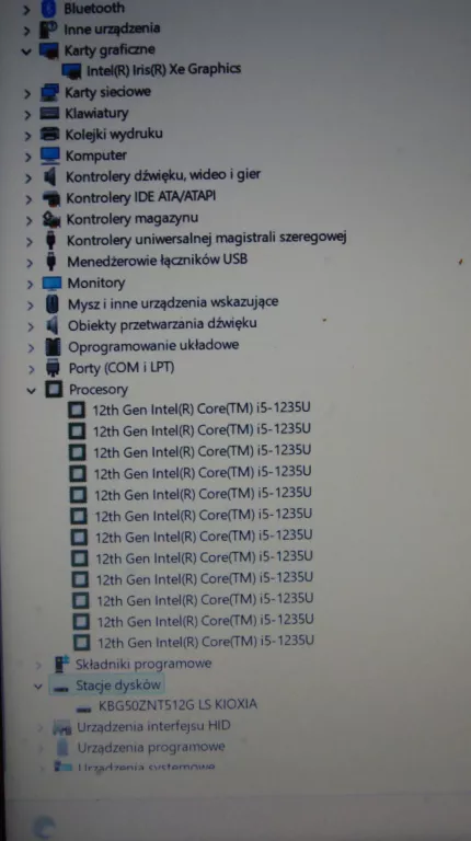 LAPTOP LENOVO V15 G3 I5-1235U/16GB/500GB SSD/IRIS XE/WIN11 Z DEFEKTEM
