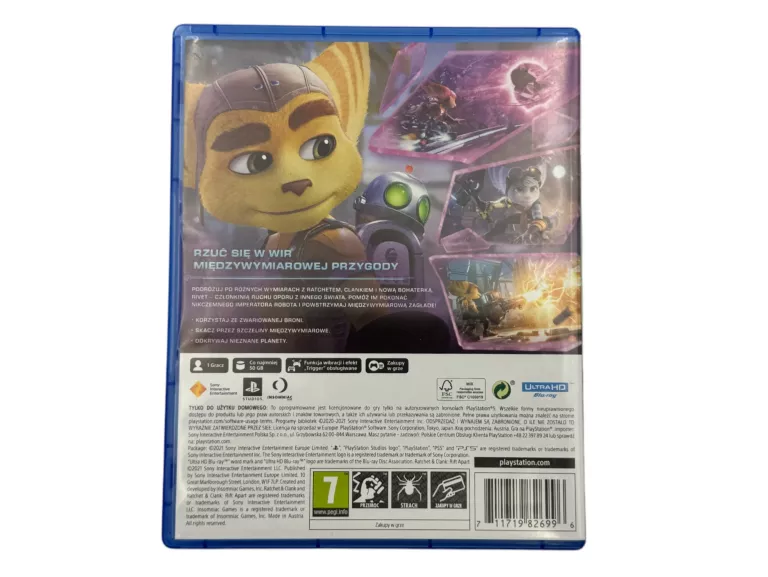 GRA NA PLAYSTATION 5 PS5 RATCHET CLANK RIFT APART