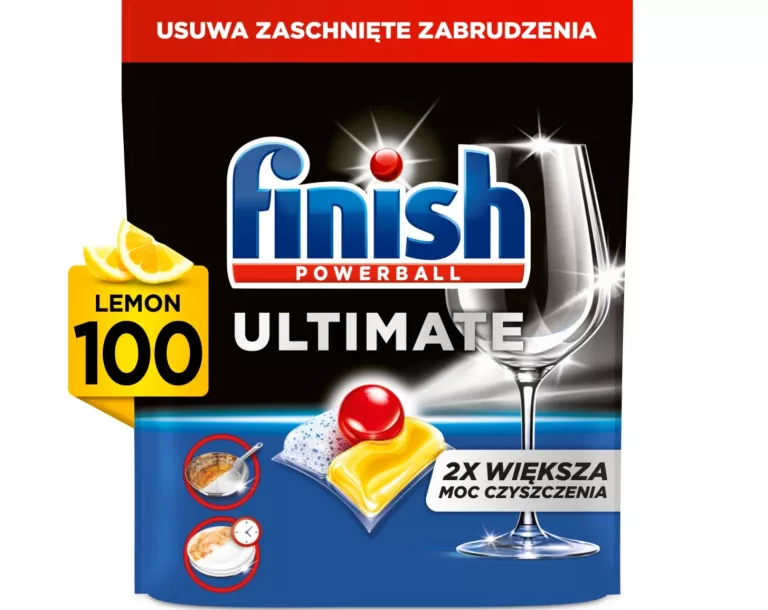 FINISH ULTIMATE KAPSUŁKI DO ZMYWARKI LEMON 100 SZT