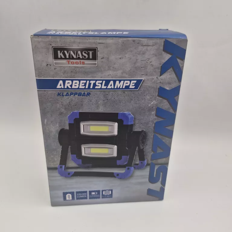 LAMPA ROBOCZA LED KYNAST, SKŁADANA, 2 X 5 W, 220/400 LUMENÓW