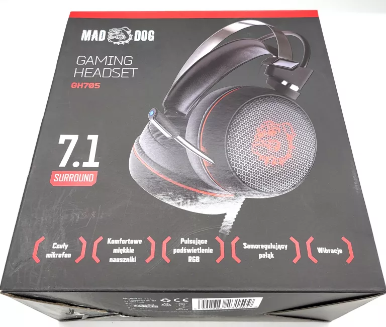 SŁUCHAWKI MAD DOG GH705+ PUDEŁKO