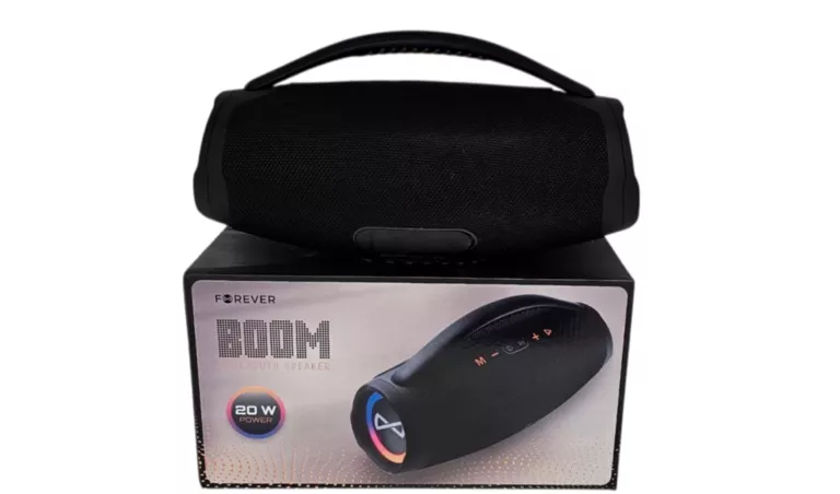 GŁOŚNIK PRZENOŚNY FOREVER BOOM 20 W CZARNY