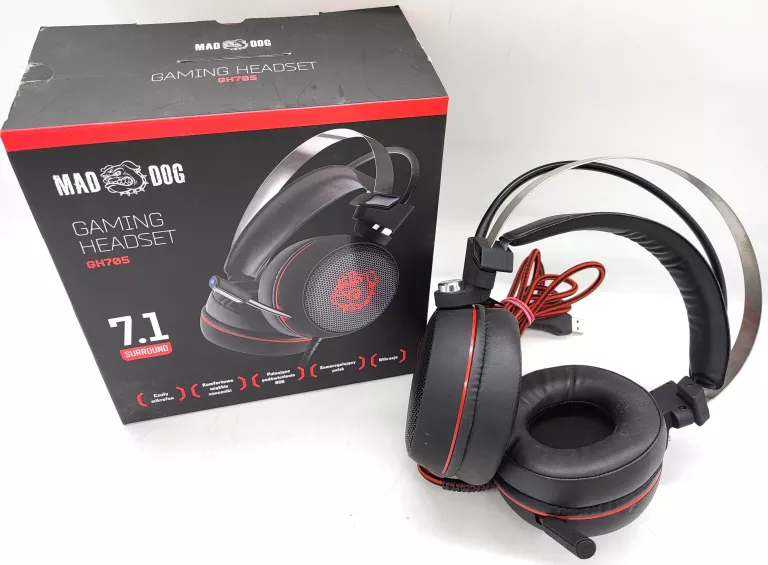 SŁUCHAWKI MAD DOG GH705+ PUDEŁKO