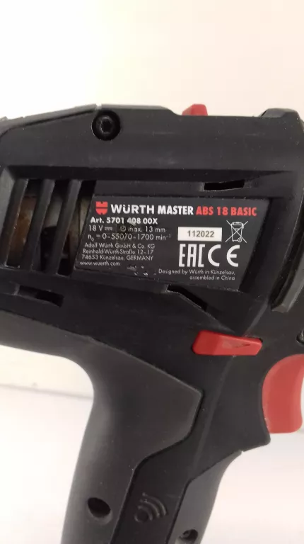 WKRĘTARKA WURTH ABS 18 BASIC