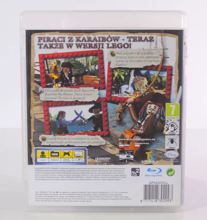 GRA NA KONSOLĘ LEGO PIRACI Z KARAIBÓW POLSKIE WYDANIE - PS3