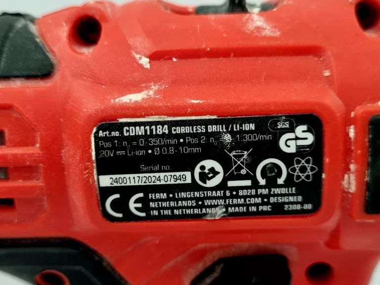 WKRĘTARKA FERM CDM 1184 20V 2.0AH