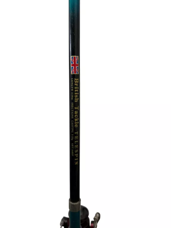WĘDKA BRITISH TACKLE TELE SPIN 5-25G 210CM+KOŁOWROTEK