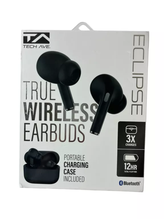 SŁUCHAWKI CZARNE TRUE WIRELESS EARBUDS