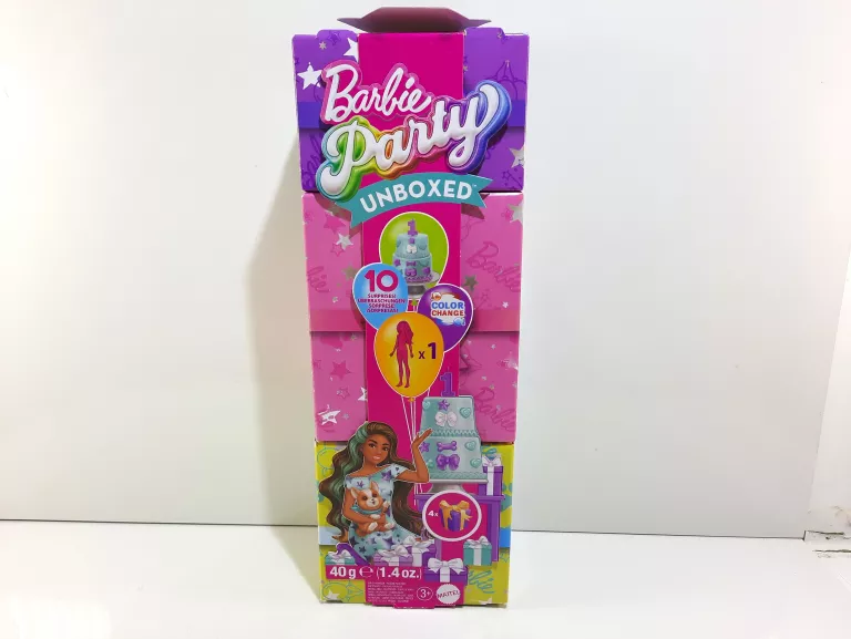 LALKA BARBIE PARTY UNBOXED TURKUSOWA