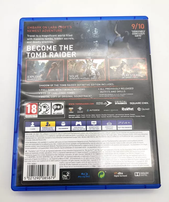 GRA PS4 SHADOW OF THE TOMB RAIDER DEFINITIVE EDITION