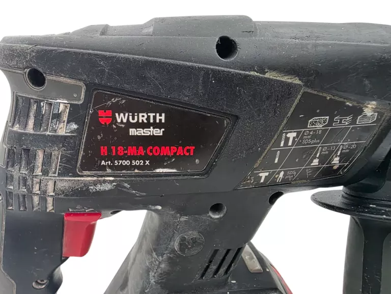 MŁOTOWIERTARKA WURTH H 18-MA COMPACT + 3 AKU 4.0AH