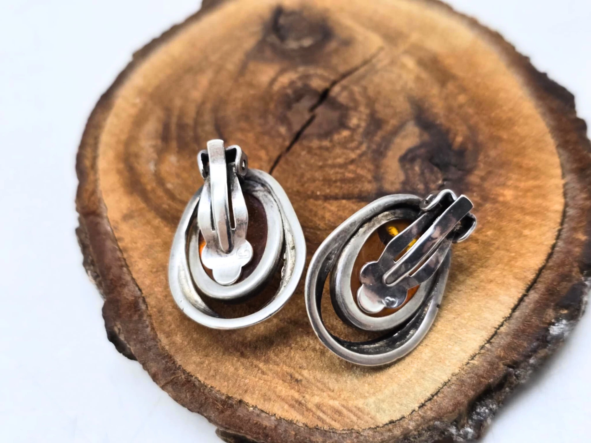 srebrne-kolczyki-z-bursztynem-925-650g-klipsy-vintage-rodzaj-2205-2