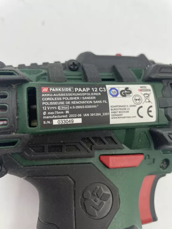 POLERKA AKUMULATOROWA PARKSIDE PAAP 12 C3