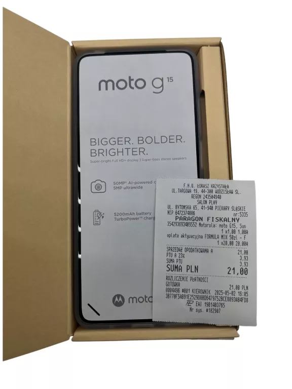 SMARTFON MOTOROLA MOTO G35 5G DS 4/128GB BLACK