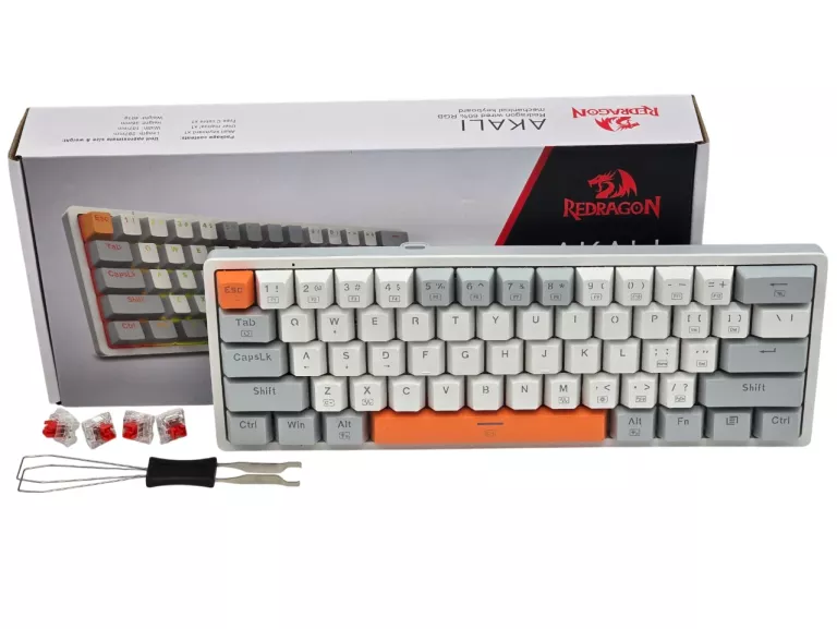 KLAWIATURA MECHANICZNA REDRAGON AKALI PODŚWIETLANA RGB HOTSWAP KOMPLET