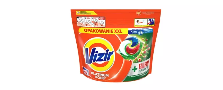 VIZIR PLATINUM PODS + FAIRY EFFECT KAPSUŁKI DO PRANIA, 42 PRAŃ #ZAPAKOWANE