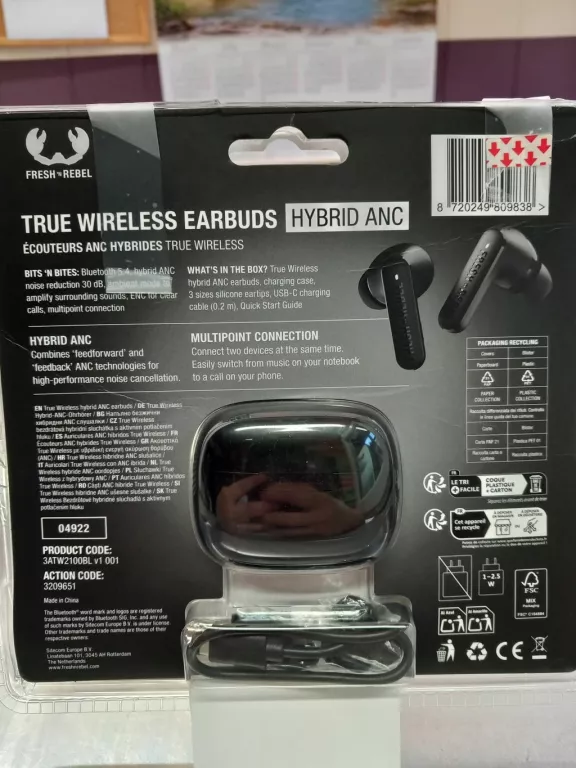 SŁUCHAWKI FRESH N REBEL TRUE WIRELESS EARBUDS HYBRID ANC