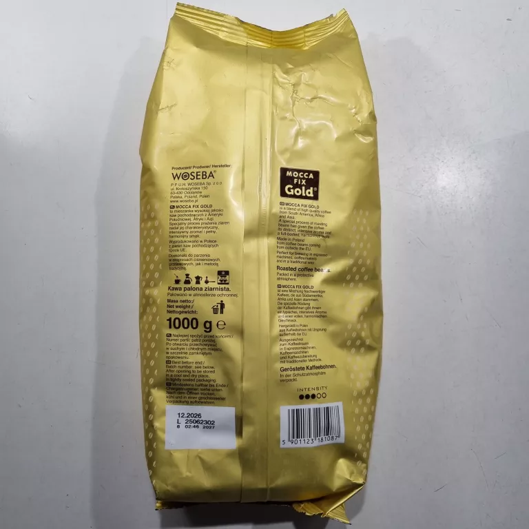 KAWA ZIARNISTA WOSEBA MOCCA FIX GOLD 1 KG