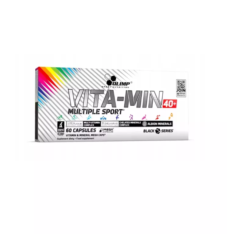 OLIMP VITA-MIN MULTIPLE SPORT 40+ 60 CAPS WITAMINY ZDROWIE SIŁA ENERGIA MO