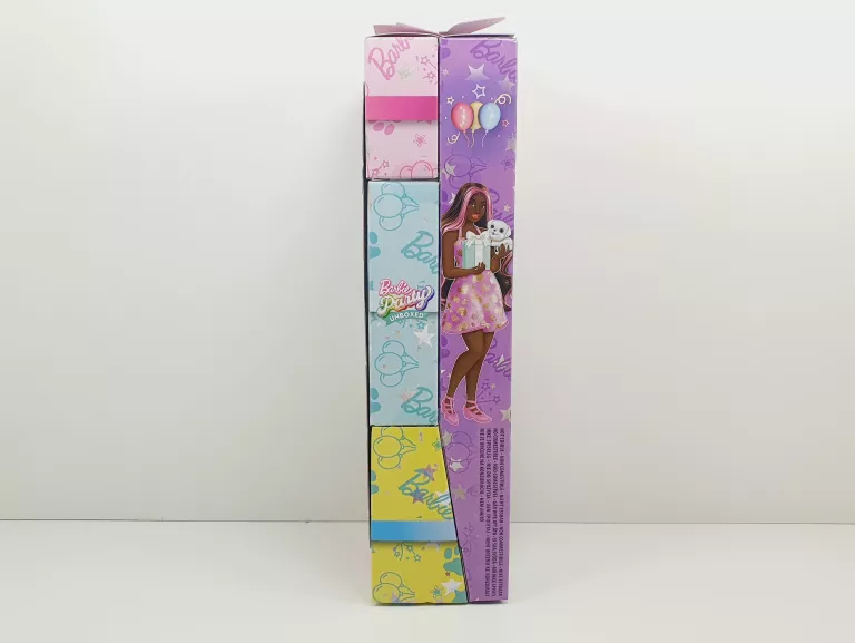 LALKA BARBIE PARTY UNBOXED W ZESTAWIE 10 NIESPODZIANEK #RÓŻNE