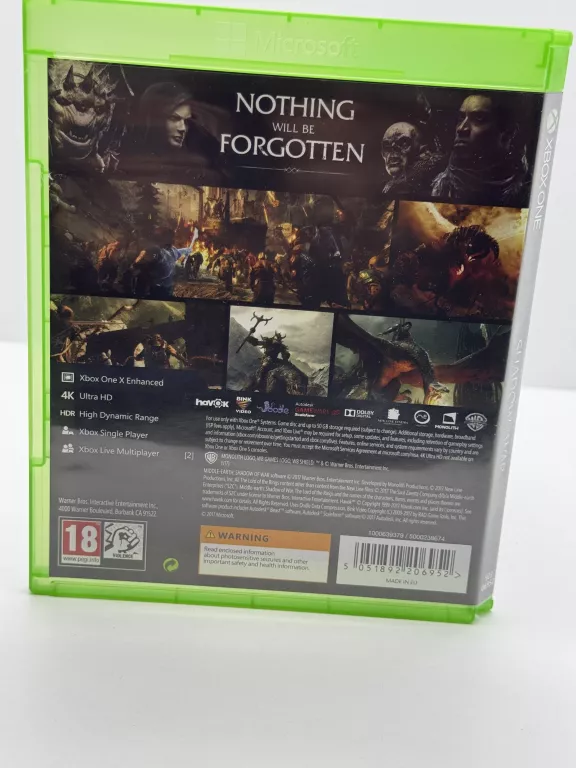 GRA XBOX ONE MIDDLE EARTH SHADOW OF WAR/ PUD / EAN: 5051892206952