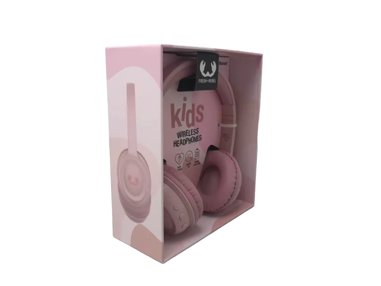 NAUSZNE SŁUCHAWKI BEZPRZEWODOWE FRESH N REBEL KIDS RÓŻOWE