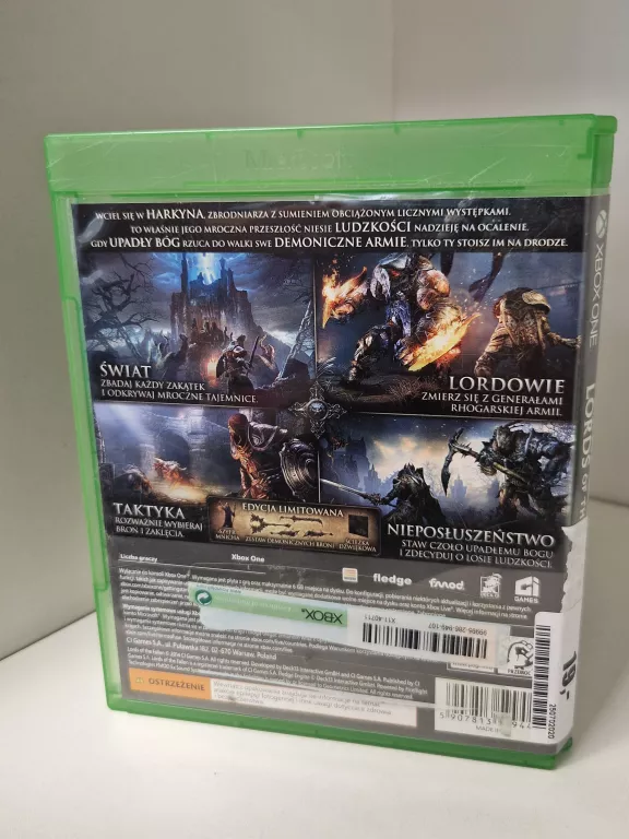 GRA XBOX ONE LORDS OF THE FALLEN