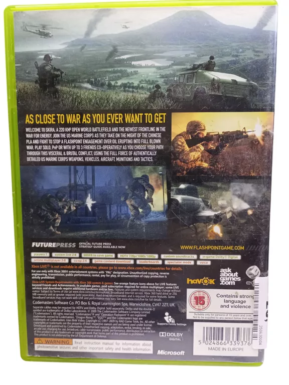 XBOX 360 OPERATION FLASHPOINT DRAGON RISING