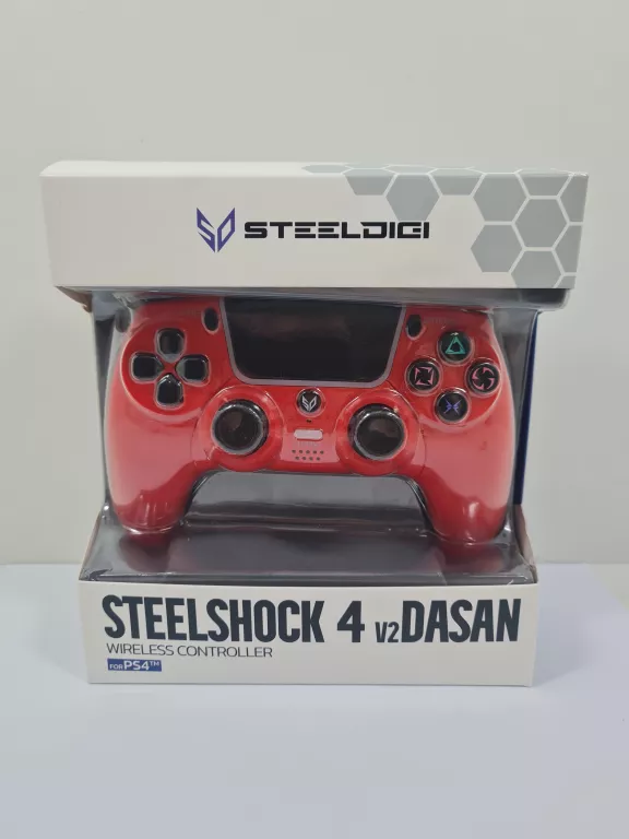 PAD DO KONSOLI STEELDIGI STEEOSHOCK 4 V2 CZERWONY
