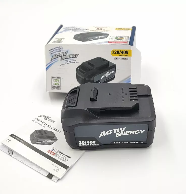 AKUMULATOR LI-ON ACTIV ENERGY 20/40V 5.0AH/2.5AH