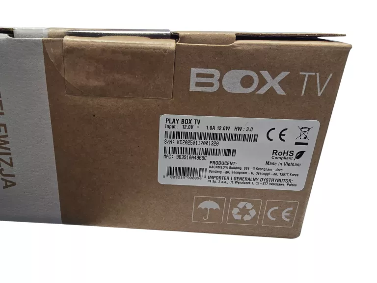DEKODER PLAY BOX TV MODEL: DV8990-T2/C KOMPLET