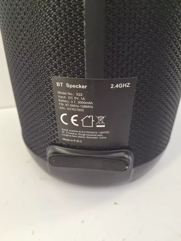 PRZENOŚNY GŁOŚNIK BEZPRZEWODOWY M2 TEC X22