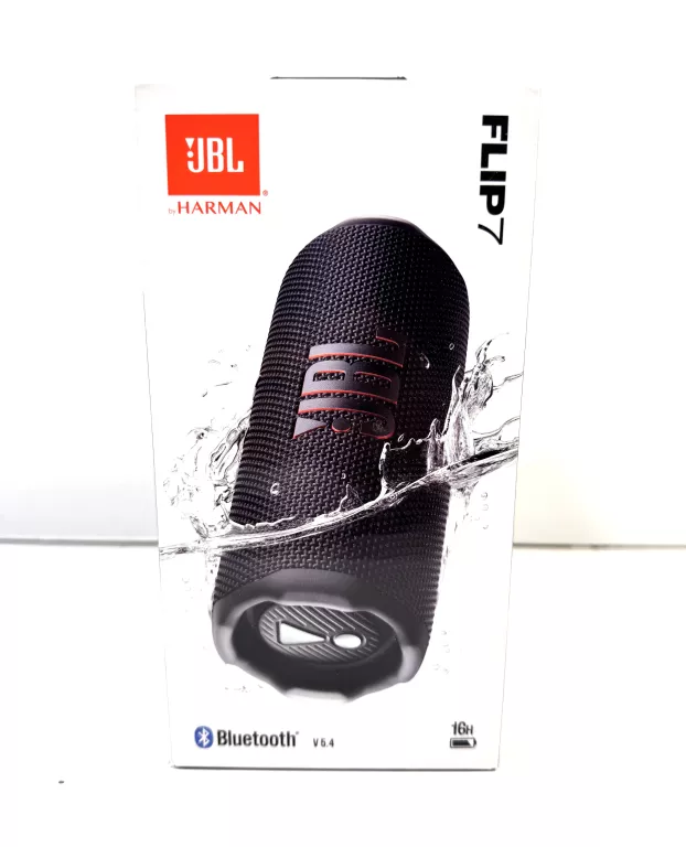 GŁOŚNIK PRZENOŚNY JBL FLIP 7 CZARNY 35 W