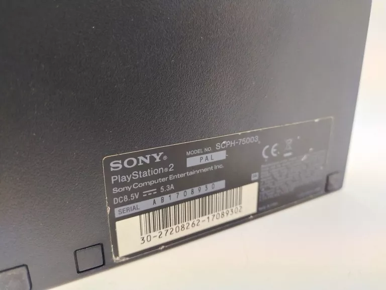 KONSOLA SONY PS2 SCPH-75003+PAD+OKABLOWANIE
