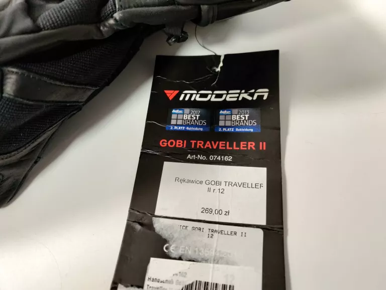RĘKAWICE MOTOCYKLOWE MODEKA GOBI TRAVELLER II R. 12