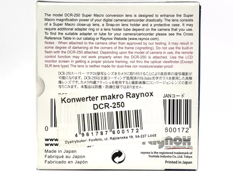 KONWERTER MAKRO RAYNOX DCR-250