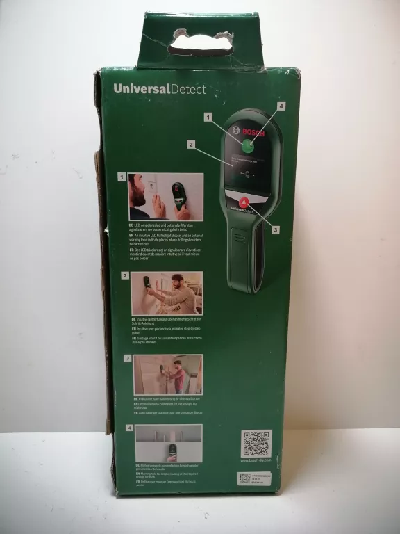 WYKRYWACZ DO PRZEWODÓW KABLI DREWNO METAL DETEKTOR BOSCH UNIVERSALDETECT