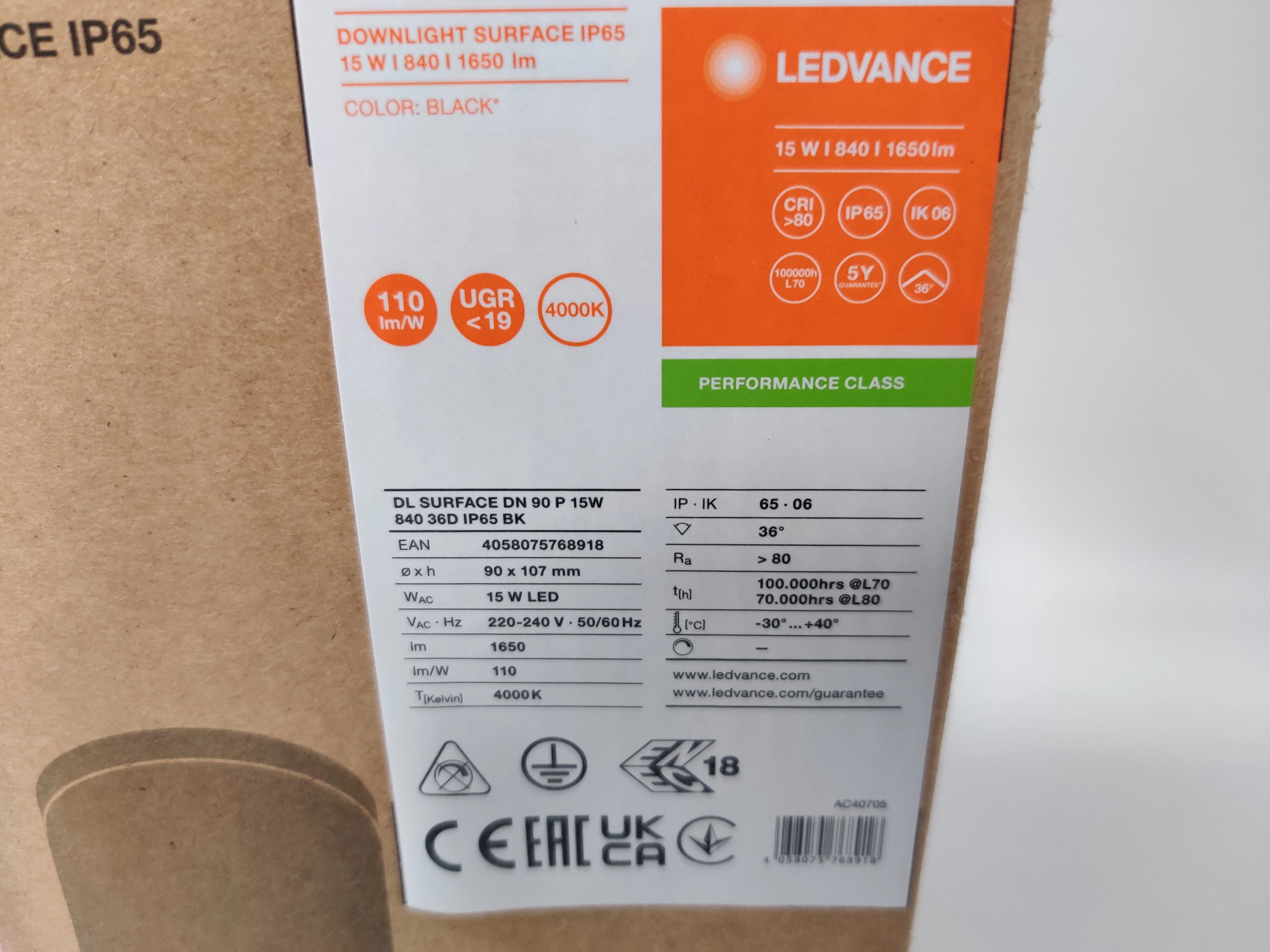 kinkiet-ledvancedl-surface-dn90-opis-dlugoscwysokosc-107