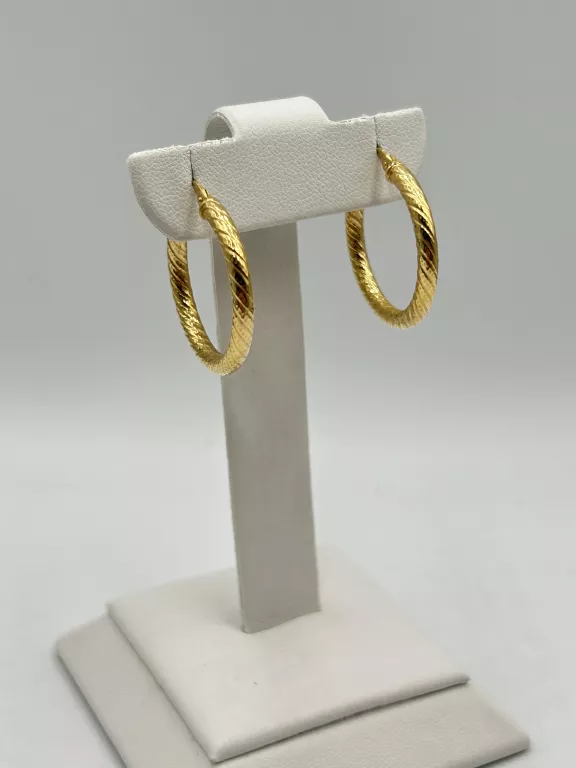 ZŁOTE KOLCZYKI KOŁA KÓŁKA 1,94 G PR.585 14K ŚR.2,5CM