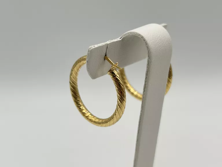 ZŁOTE KOLCZYKI KOŁA KÓŁKA 1,94 G PR.585 14K ŚR.2,5CM