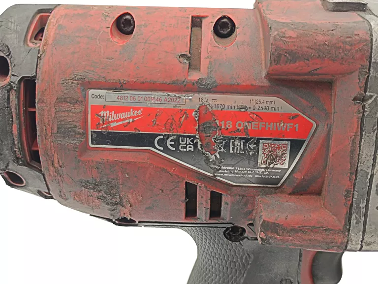 KLUCZ UDAROWY MILWAUKEE M18 ONEFHIWF1 18V 2400 NM + AKUMULATOR 8,0AH