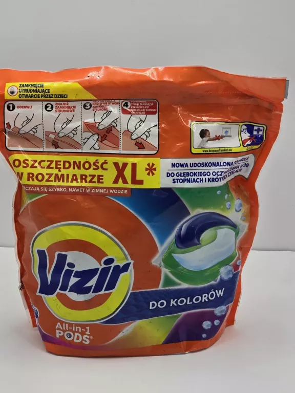 KAPSUŁKI DO PRANIA VIZIR DO KOLORÓW ALL-IN-1 PODS 38SZT
