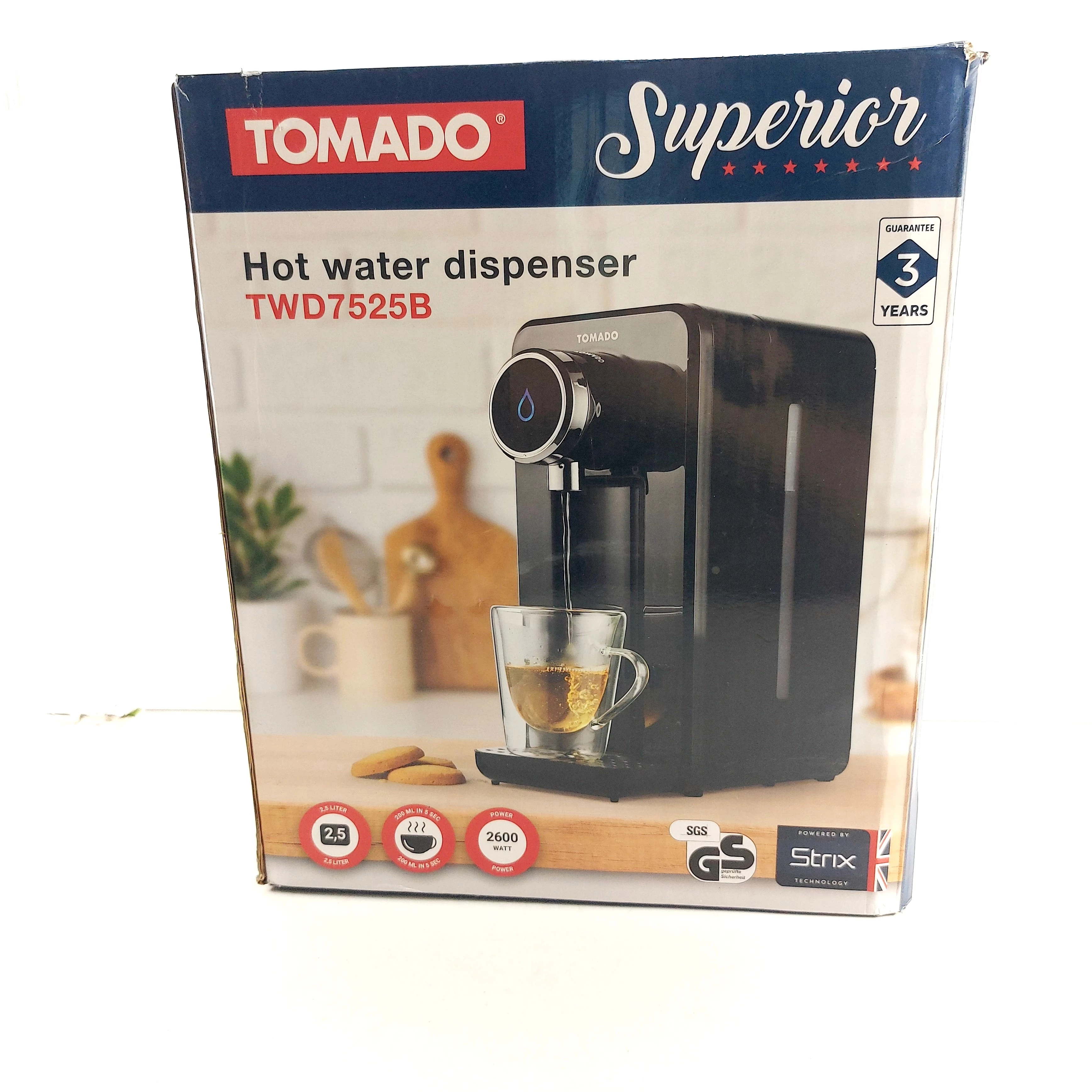 dozownik-wrzatku-goracej-wody-tomado-twd7525b-25l-2600w-ean-gtin-8712876501858