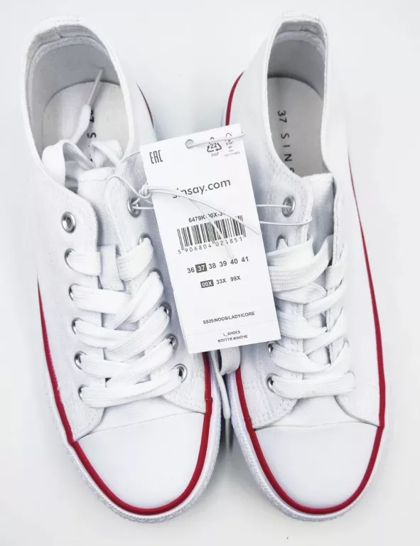 BUTY TRAMPKI SINSEY BIALE ROZMIAR 37