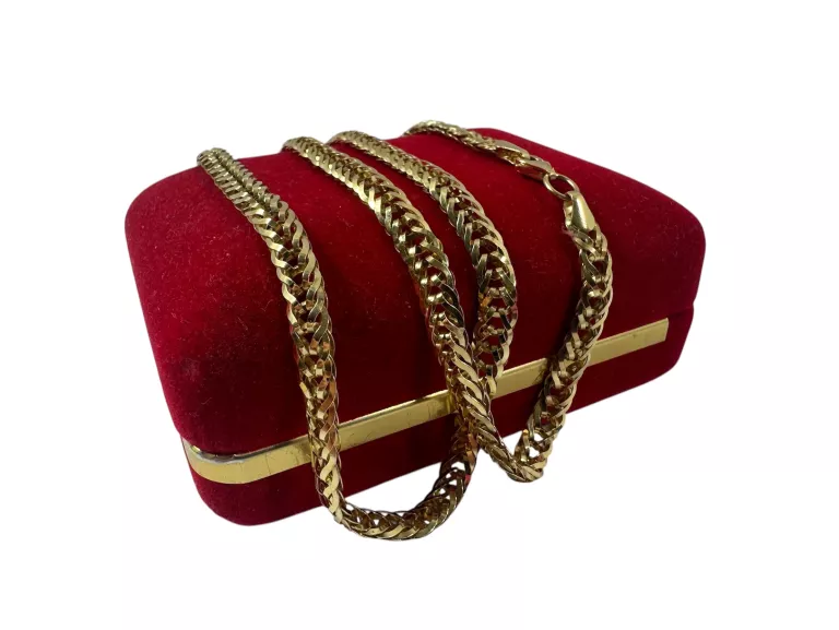 PRZEPIĘKNY ZŁOTY ŁAŃCUSZEK PRÓBY 585 / 8,54G / 50CM